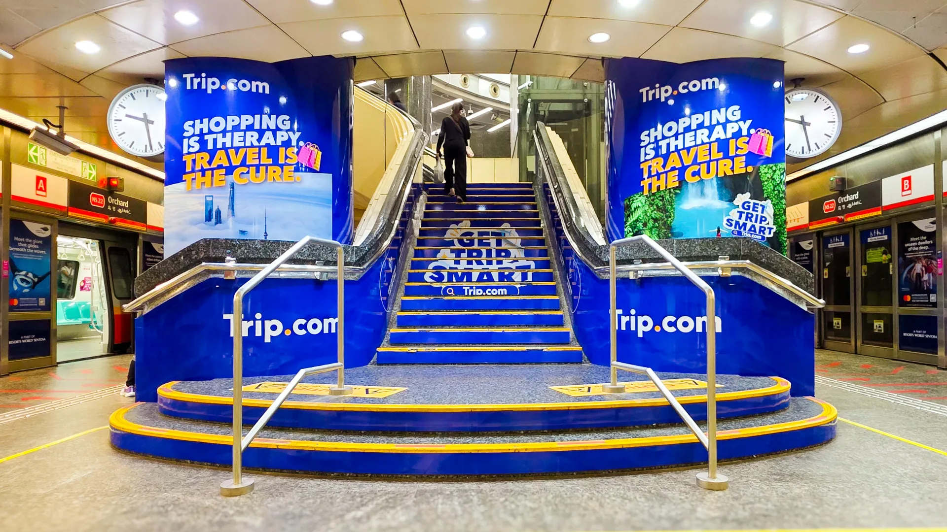 Trip smart OOH placement in a Singapore shopping district
