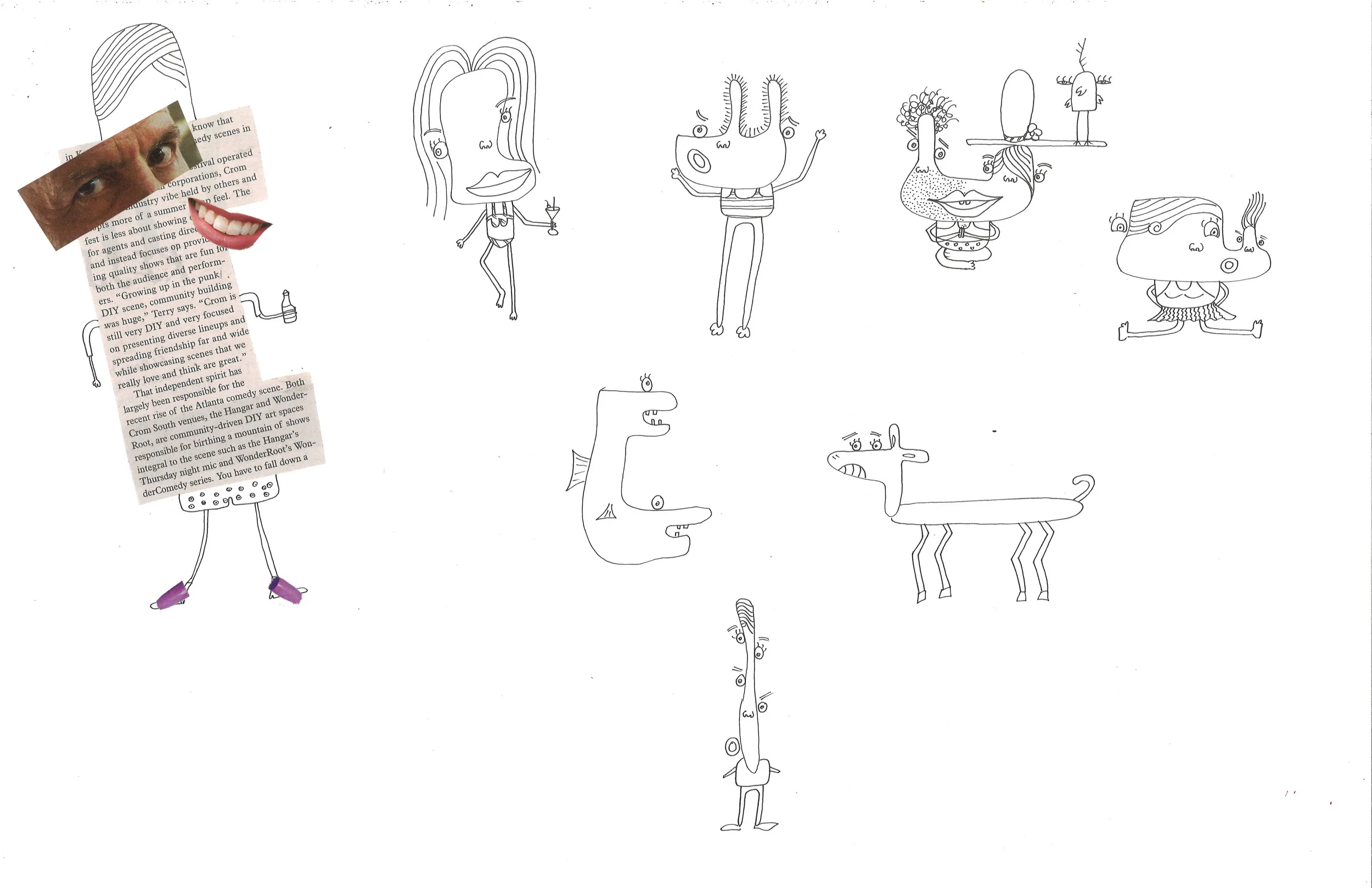 Mixed media and more weird creatures