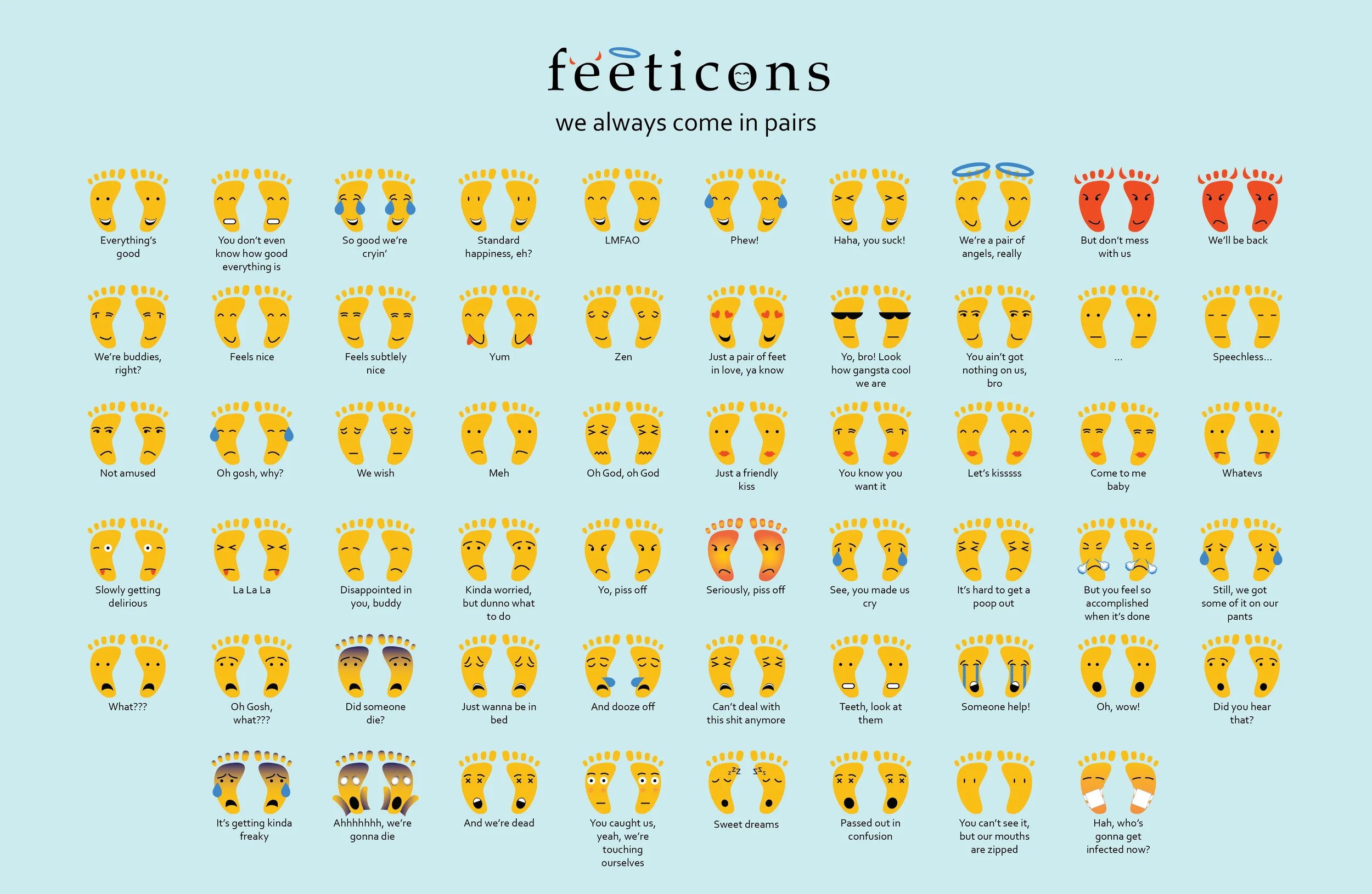Feeticons