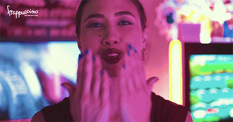 Animated GIF — Midnight Mocha Frappuccino Get the Feels reaction