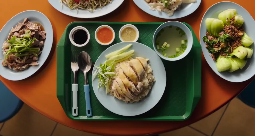 Poached documentary still — hawker at work