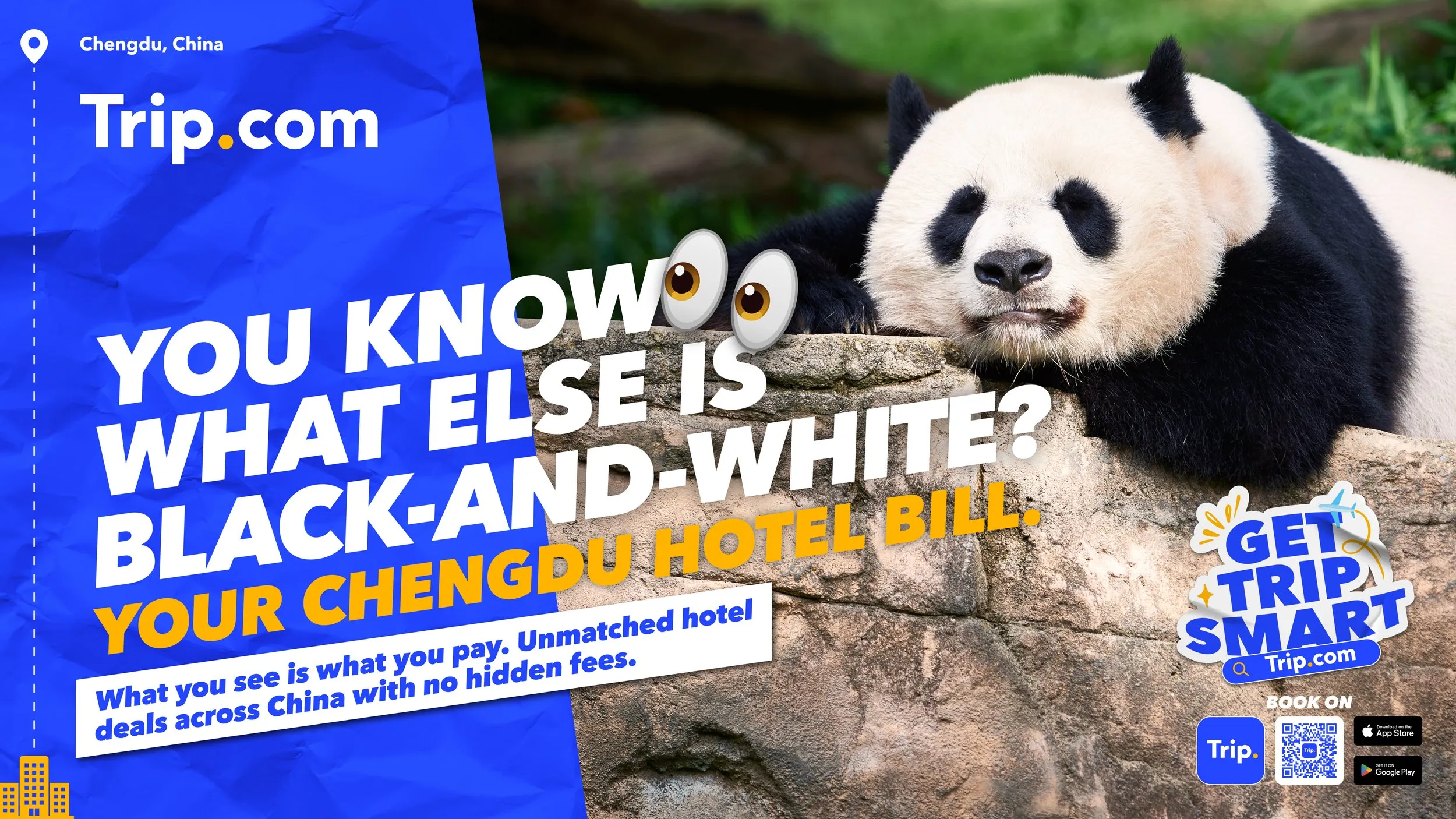 Trip.com key visual — China hotel campaign creative