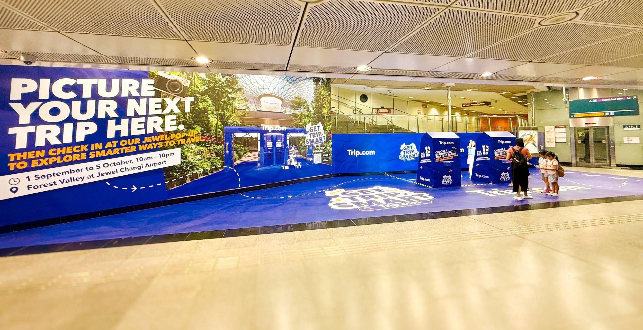 Trip smart Dhoby Ghaut interactive installation