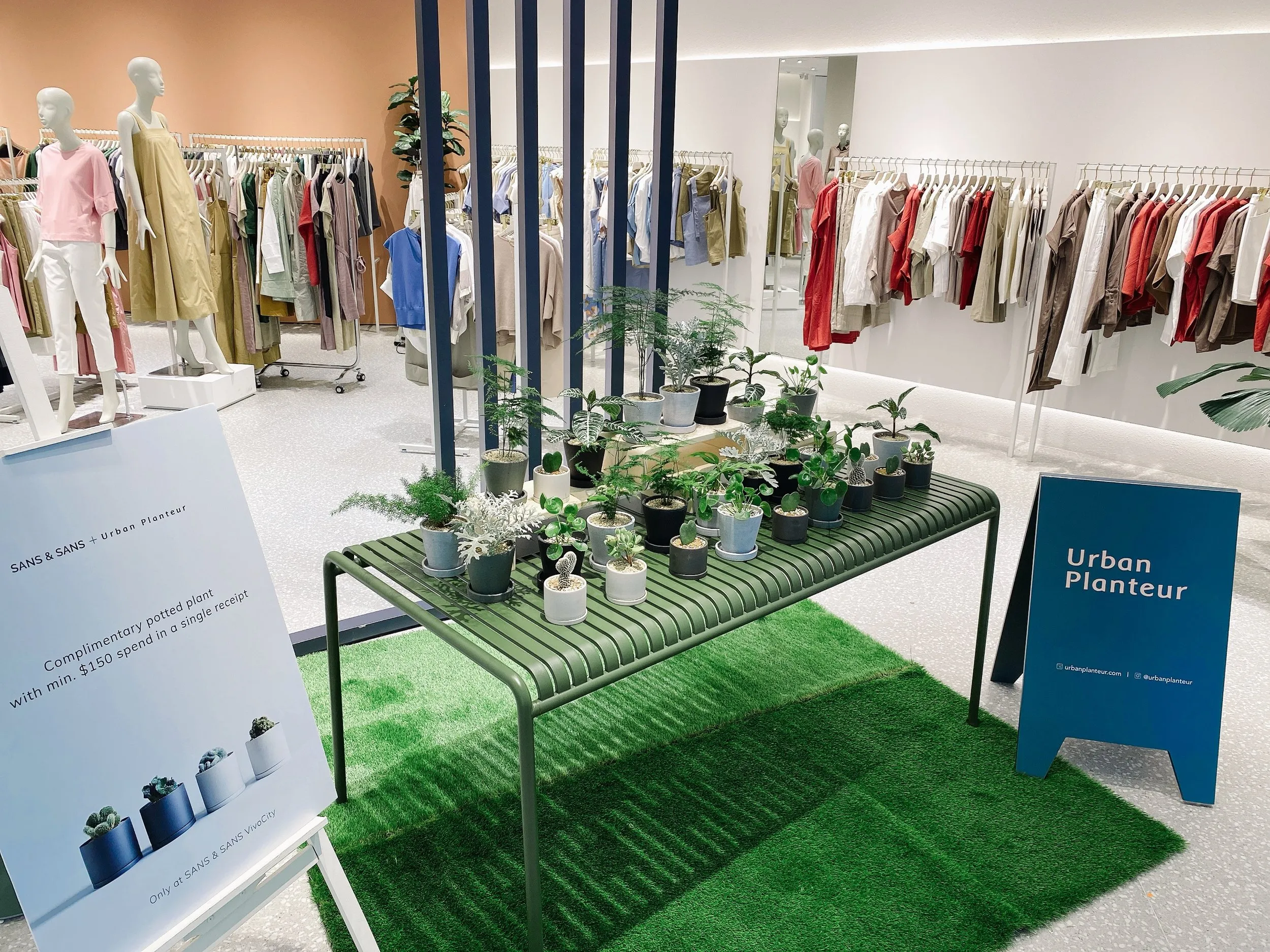 Earth Day UBPTR x Sans & Sans collab pop-up — event setup