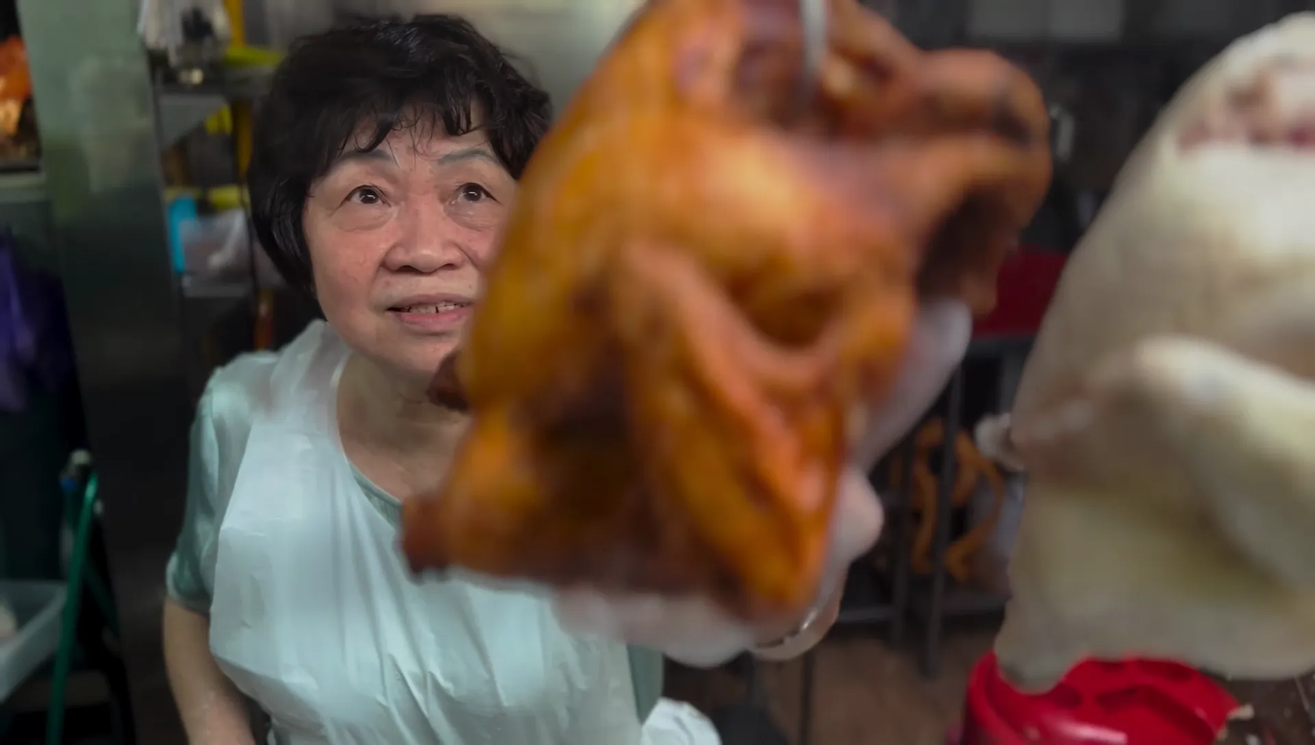 Poached documentary still — Maxwell Food Centre interior
