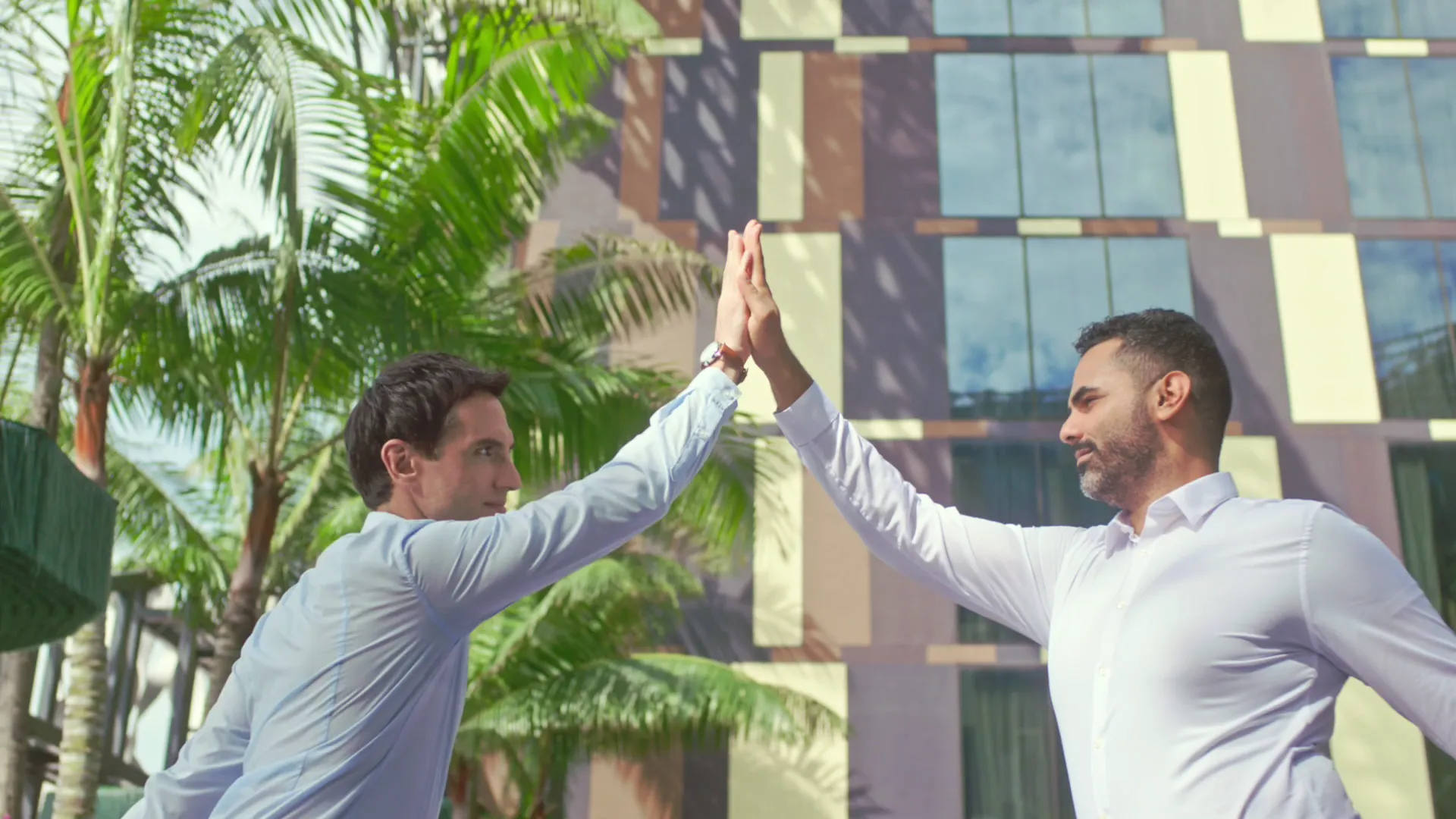 We’re All Business, Mostly film still — Teamwork, the motivational poster framing