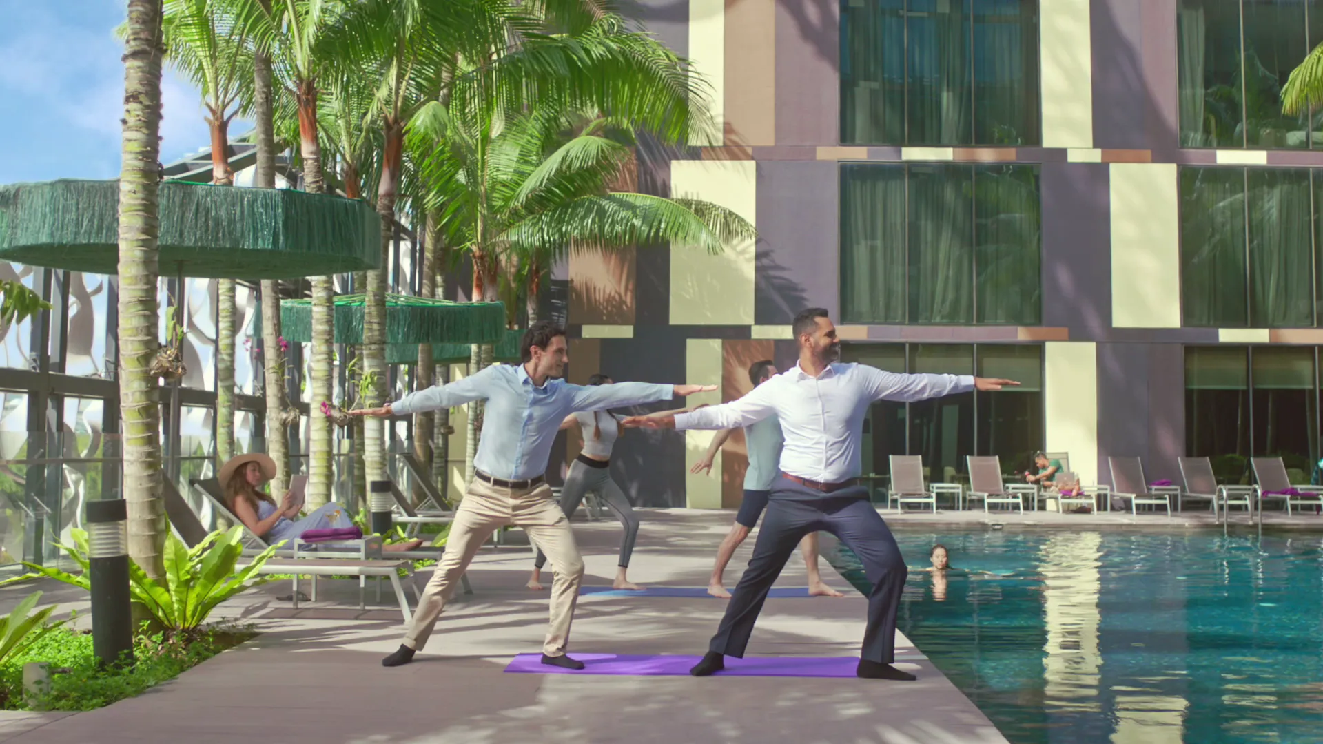 We’re All Business, Mostly film still — Teamwork, the wider inspiring picture revealed